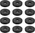 Alipis 12pcs Black PVC Round Caster Pads Furniture Floor Protectors Noise-reducing Scratch-Resistant