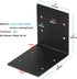 eoere 4 PCS Black 6" x 6" x 5" Heavy Duty Steel L Bracket Tie Plate, Corner Brace for Timber Connector