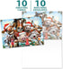 Tree-Free Greetings Season's Greeting Cards, 10 Cards + Envelopes, 100% Recycled Paper, Made in USA