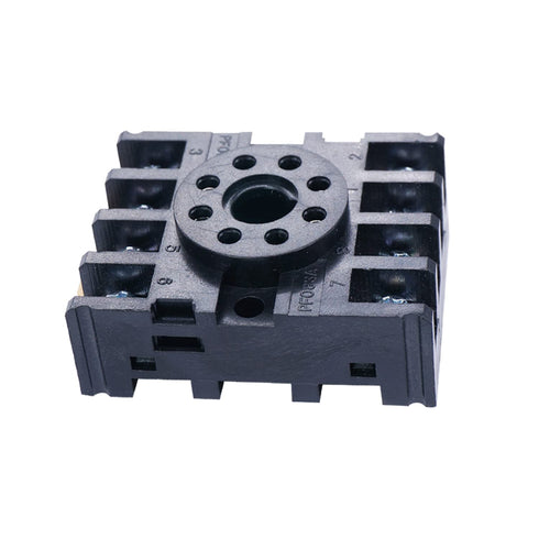 TWTADE/JTX-2C MK2P-I DPDT Power Relay with Plug-in Terminal Socket Base, DC 12V Coil, 8 Pin
