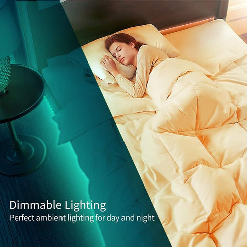 30 5050 12V GUPUP LED Strip Lights ft, LED Lights for Bedroom RGB Color Changing Rope Lighting with Remote Tape