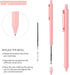 WY WENYUAN 10 Pcs Colored Ballpoint Pens, Retractable Pastel Ink, 1.0mm Fine Point for Writing, Drawing, Journaling