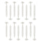 GeekNi 60Pcs 3 Inch Vinyl Shutter Fasteners Strongest Plastic Shutter Screws Window Shutters
