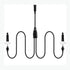2-in-1 Splitter for Garden Path Lights, Connect Two Row Landscape Lighting to One Adapter