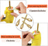 Mesee 4pcs Hot Melt Glue Gun Nozzle Set for 11mm Thread Power Tools, Long Short Small-bore Large Diameter Copper Nozzle
