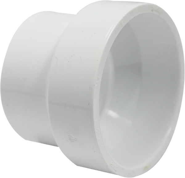 Canplas 193022 PVC DWV Reducing Coupling, 2 x 1-1/2-Inch, White