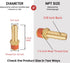 2 Pack Brass Air Hose Barb Fittings Adapter Set - 3/8" Barb to 1/4" NPT Male Pipe, Air Hose Repair Kit Connectors with Sealant by T TANYA HARDWARE