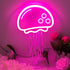 Jellyfish Neon Sign for Bedroom Decor, Handmade Jelly fish Neon Signs for
