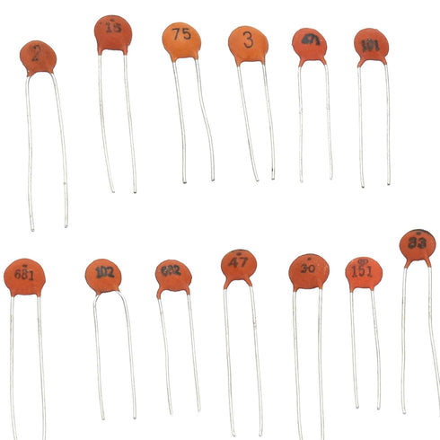 PATIKIL Ceramic Capacitor Assorted Kit, 300pcs 2pf to 0.1nf104, 30 Values 50V in Storage Bag