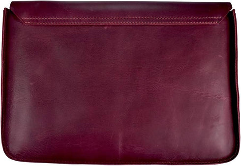 Hide & Drink Vintage Folder Document Holder, A5 Binder, Full Grain Leather, Handmade File Case