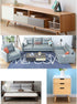 KDDEON Accessories,Set 4 (6cm/2.4in) Sofa/Chair Solid Wood Oak Furniture Legs,Walnut Color Coffee Table Legs,DIY