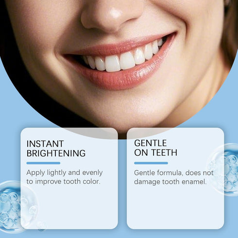 HEDGAUCP 2 Pack Instant Whitening Tooth Paint, Tooth Polish White, Enhance Tooth Surface Appearance