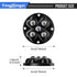 4PCS 360 YY022-B Black Self Adhesive Mini Caster Wheels for Furniture, Kitchen Appliances Stick on Degree Caster Wheels