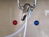 Zzooi Hot and Cold Water Pipe Labels, 2 Count Round 5cm