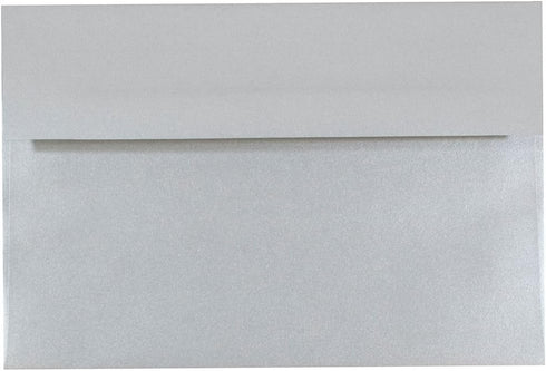 JAM PAPER A8 Metallic Invitation Envelopes, Silver Stardream, 25/Pack