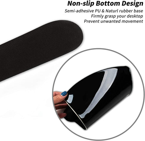 Ergonomic Mousepad with Wrist Support Gel, Comfortable Keyboard Pad Set, Seashells Beach Design, Non-Slip Base