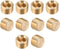 uxcell Brass Hex Socket Pipe Fitting, G1/8 Male Thread Hose Adapter Connector, for Garden Pipe Pneumatic Solenoid Valve