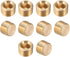 uxcell Brass Hex Socket Pipe Fitting, G1/8 Male Thread Hose Adapter Connector, for Garden Pipe Pneumatic Solenoid Valve