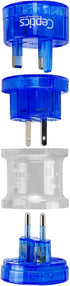 Ceptics Travel Adapter Plug Compact Worldwide Kit - Works in Europe, Asia, China, England, Italy, Australia and More
