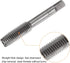 T-Handle Ratchet Tap Wrench + Metric Tap Set, 7pcs M3 M4 M5 M6 M8 M10 M12 Thread Taps