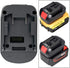 Battery Adapter for Milwaukee 18V M18 and Dewalt 20V Max Li-ion Battery - Convert to Bosch 18V Lithium Tool Battery