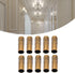 MUNEFE 10Pcs E14 Metal Candle Socket Covers, Candle Lamp Base Tube, Candle Socket Covers for Chandelier Lihtin