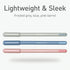 Pentonic Ballpoint Pens, 15 Count, Fine Point 0.7mm, Black, Blue & Red Ink, Gray, Blue & Pink Barrels