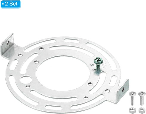 120mm (4.72") 2set PATIKIL Universal Light Fixture Mounting Bracket Kit, Light Crossbar Round Ceiling Plate for Wall