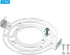 120mm (4.72") 2set PATIKIL Universal Light Fixture Mounting Bracket Kit, Light Crossbar Round Ceiling Plate for Wall