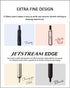 Uni Jetstream EDGE 0.28mm Oil-based Ballpoint Pen Navy Body + 10 Black Refills, Sticky Notes Value Set