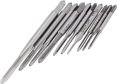 10PCS Micro Taps Bit Hand Screw Thread Taps M1 to M3.5 Tool Set