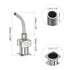 12pcs Dispensing Needles, 15 Gauge 1/2" Stainless Steel Blunt Tip 45 Degrees Bent Dispensing Needles with Luer Lock Connector for Ink Cartridges,Glue,Syringes,Woodworking