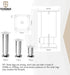 TCHOSUZ 4 Inch 4 Pack 10 cm Heavy Duty Mental Furniture Legs, Stainless Steel Tapered Feet - Replacement Legs