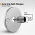 F-24333-12 1 in. IPS Floor and Ceiling Split Flange Escutcheon, Chrome Plated (Pack of 12)
