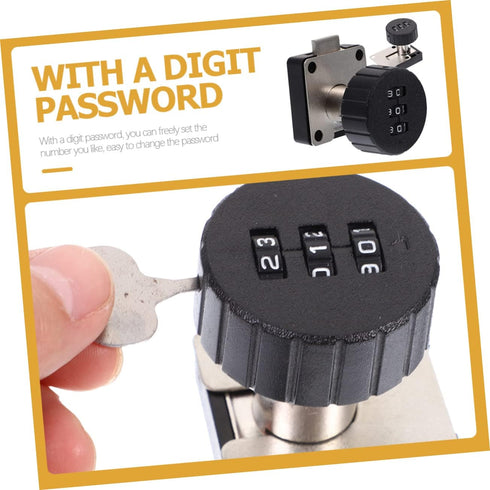 Generic 2pcs Padlocks Furniture Locks Combination Lock for Cabinets Bedside Tables and Office Use Secure Your Personal