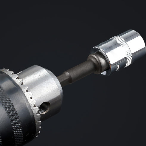 OIIKI 12 Pack 3/8 inch Square Socket Adapter Bit Set, Impact Driver Power Bits for Automotive DIY, 1/4 Hex Shank