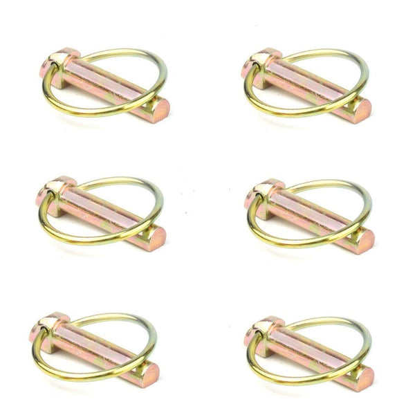 6 PCS 7/16 Lynch Pin Assortment Kit, Heavy Duty Linch Pins for Farm Tractors, Trailers, Mowers