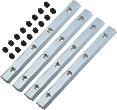 uxcell Straight Line Connector - 4Pcs 7.1inch Inside Joint Brackets with M8 Screws for Aluminum Extrusion