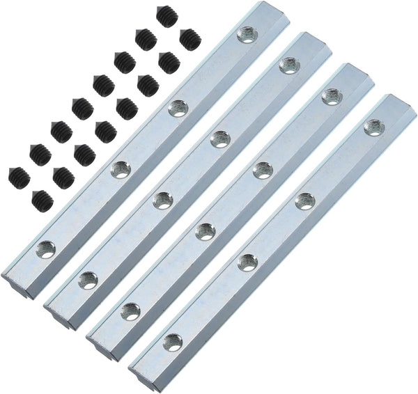 uxcell Straight Line Connector - 4Pcs 7.1inch Inside Joint Brackets with M8 Screws for Aluminum Extrusion
