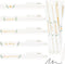 Ctosree 50 Pcs Bridal Shower Pens, Black Ink Retractable Ballpoint Pens for Guest Book, Wedding Favors for Women