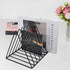 EASEPRES 9 Slot Magazine Rack | Book Record Holder | Desktop Iron Storage Rack Bookshelf | Multifunction Triangle File