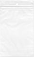 Plymor 4" x 6" Reclosable Plastic Bags (Pack of 100), 2 Mil with Hang-Hole Zipper