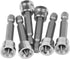 Screwdriver Bit Set, PH2 Drywall Screw Setters, 2 Inch, 6 Pieces with Transparent Plastic Case
