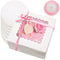 Bakepacker 36pcs Cake Boxes with Window, 8x8x5 Inches, 18-Packs White Bakery Boxes, Includes Cake Boards & Ribbon