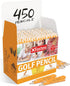XFasten Golf Pencil without Erasers - Bulk 450-Pack 3.5" #2 HB Presharpened Mini Pencils for Kids