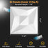 40 3D 11.8"*11.8" 3D PCS Wall Panels for Interior Dcor White Wall Covering PanelsPVC Textured Tile for Living