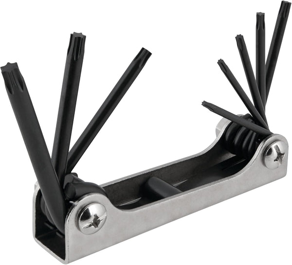 8-Piece Star Key Set with Rust-Resistant Finish, Sizes T9-T40 - Performance Tool W1317