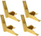 Sosoport 4pcs Titanium Metal Sofa Legs 12cm Y-Shaped Furniture Feet for Cabinet,