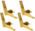 Sosoport 4pcs Titanium Metal Sofa Legs 12cm Y-Shaped Furniture Feet for Cabinet,