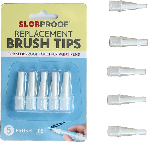 Refillable Touch up Paint Pen Replacement Brush Tips 5-Pack, Touch up Work, Fillable Paint Pens for Walls, Brush Tool